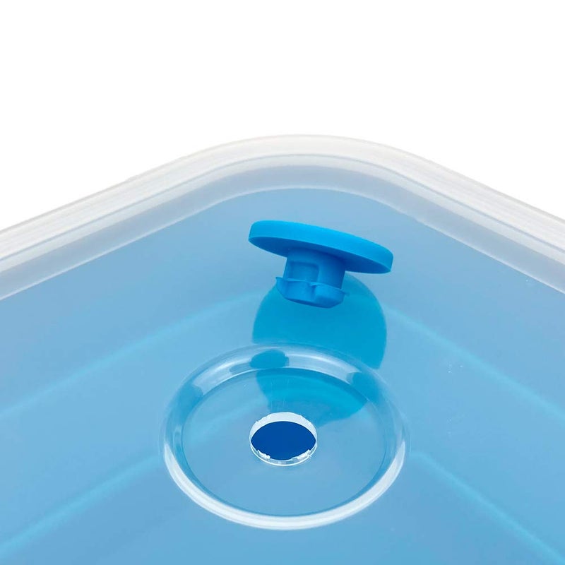 CARTINTS Large 1200ml Collapsible Bowls with Lids Silicone Camping Bowls, with Airtight Lids, Microwave and Freezer Safe, Set of 3 - Image 4